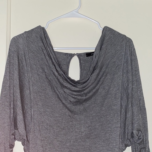 Bcbg gray long sleeve blouse size: XS - Picture 2 of 8